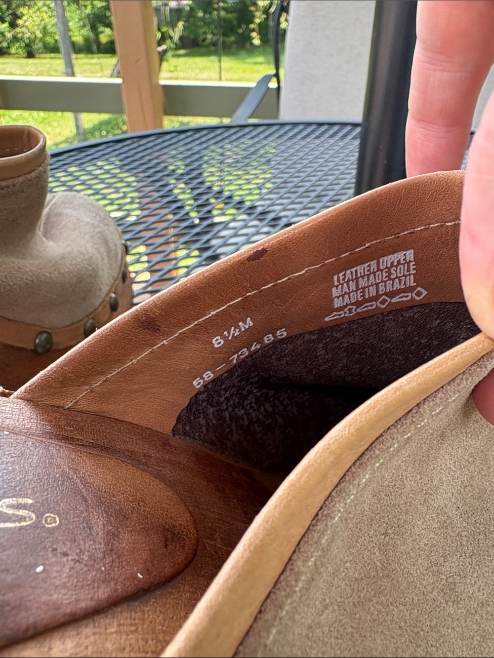 Candies Suede Clog Heel Sandal - Picture 3 of 3